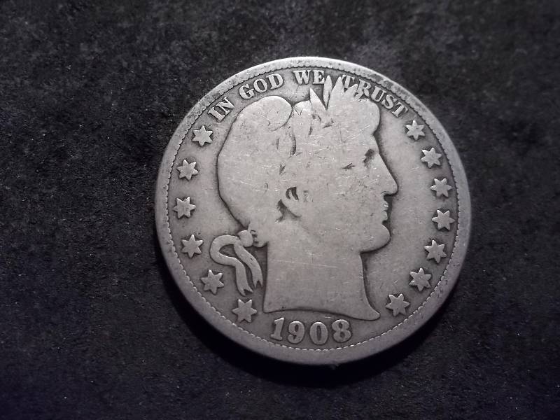 1908 O Barber Half Dollar