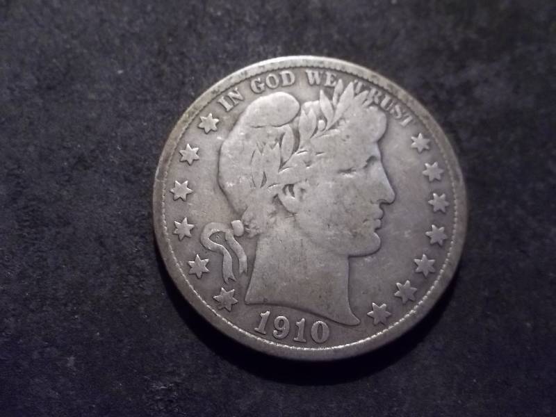 1910 S Barber Half Dollar