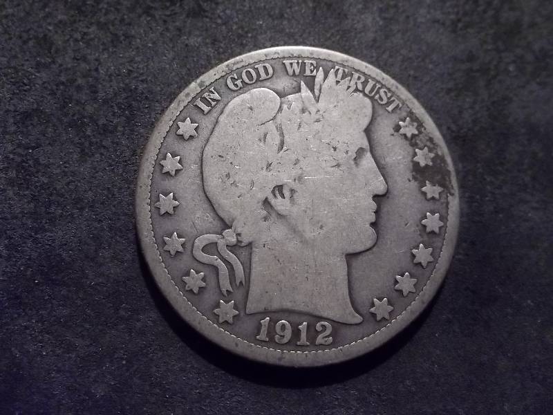 1912 S  Barber Half Dollar