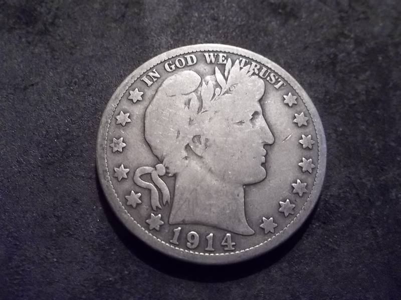 1914 S Barber Half Dollar