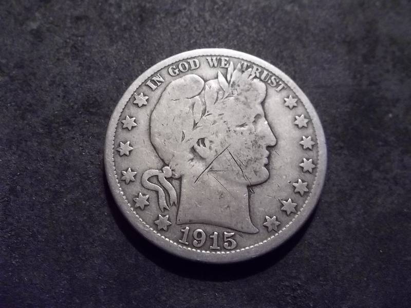 1915 D Barber Half Dollar