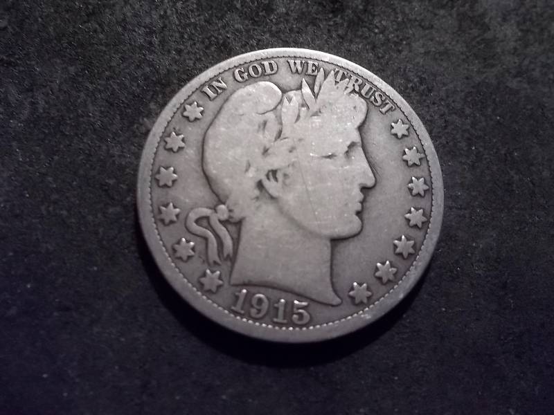 1915 S Barber Half Dollar
