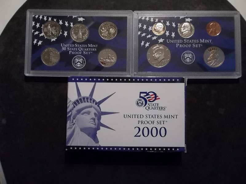 2000 US Proof Set With State Quarters