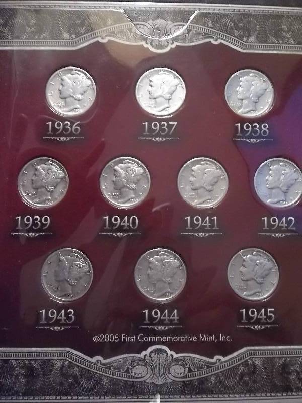 10 Last Years Of The Mercury Dimes 1936-1945
