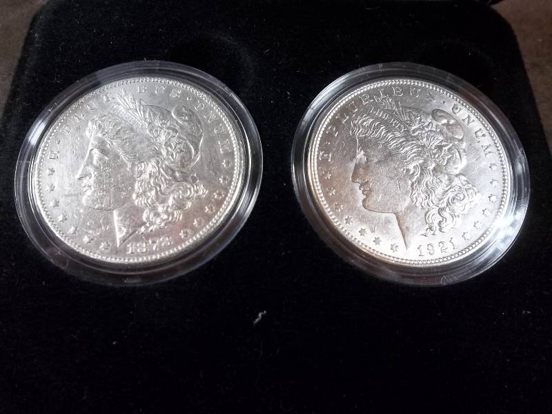 First And Last Morgan Dollar Display