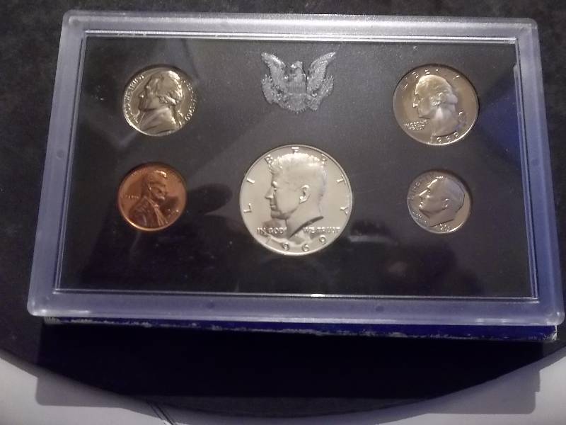 1969 US Proof Set With Silver JFK Half