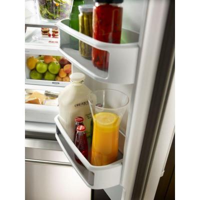lot 6 image: BRAND NEW - WITH WARRANTY - KITCHENAID  MODEL # (KRFC302ESS) - KitchenAid - 21.9 Cu. Ft. French Door Counter-Depth Refrigerator - Stainless steel -     MSRP $ 3599.99