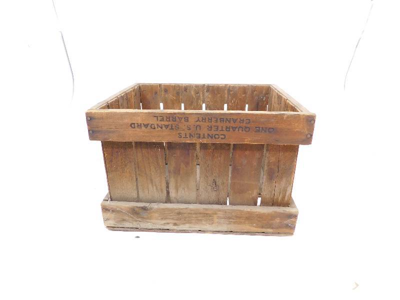 Wooden Cranberry Barrel