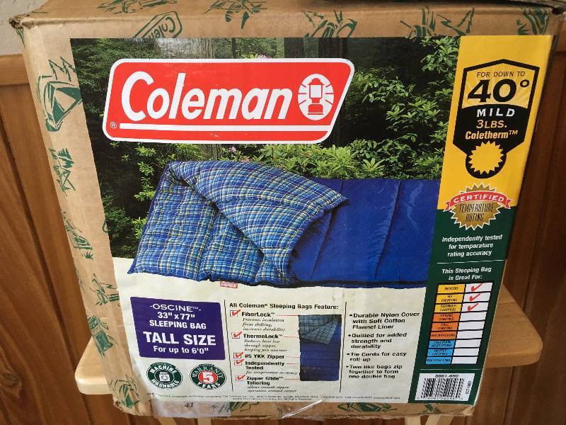 lot 40 image: Coleman Tall Size Sleeping Bag