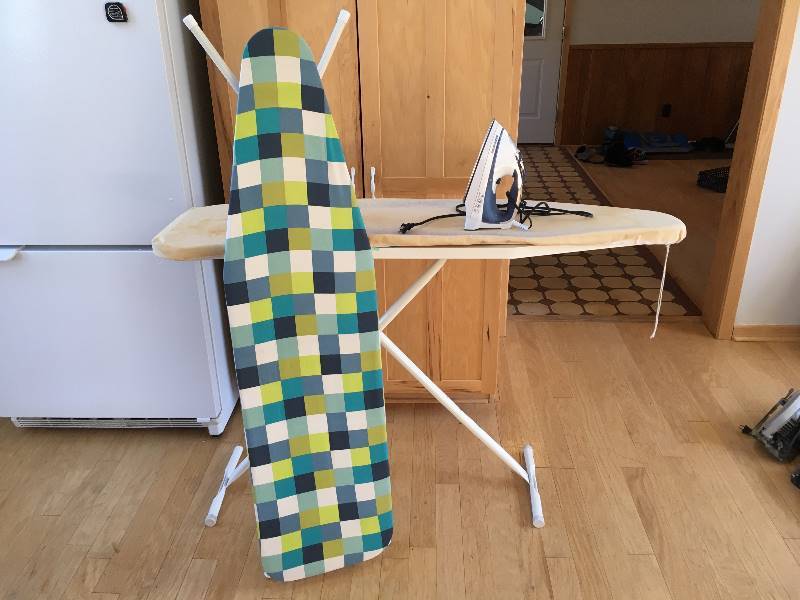 lot 55 image: 2 Ironing Boards & Black & Decker Iron
