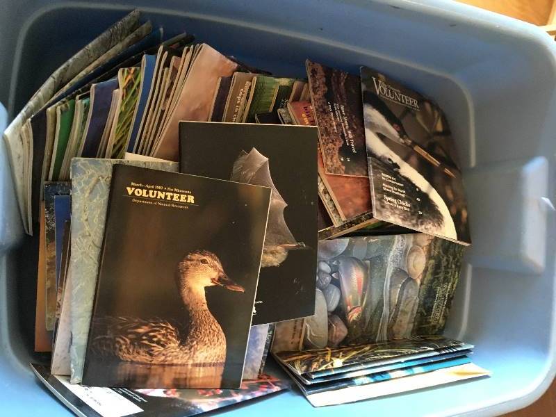 lot 60 image: Bin Full of THE MINNESOTA VOLUNTEER Magazines