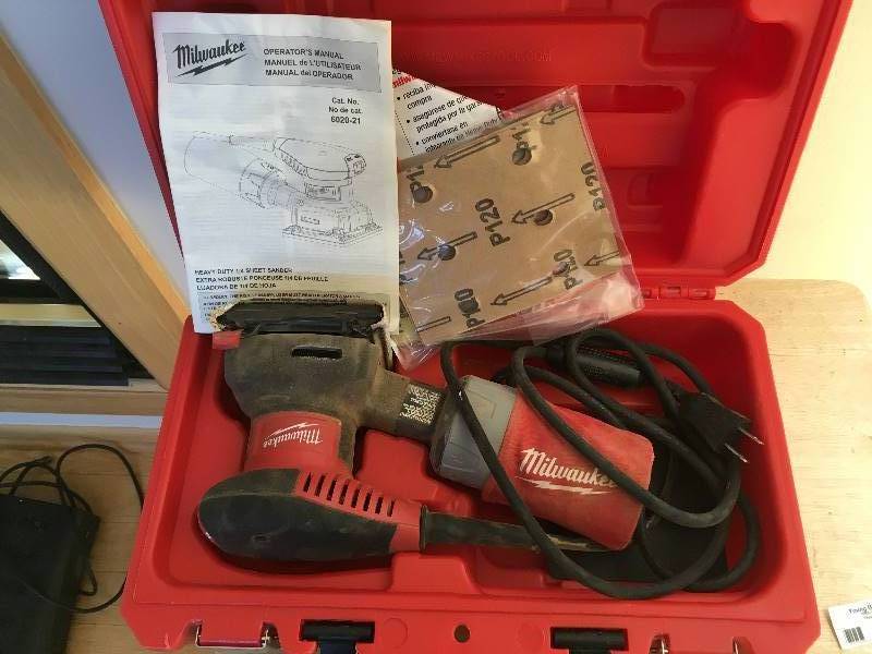 lot 6 image: Milwaukee Heavy Duty 14 Sheet Sander