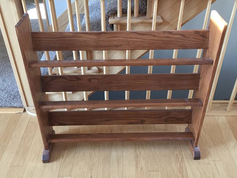 lot 80 image: Oak DVD CD Rack