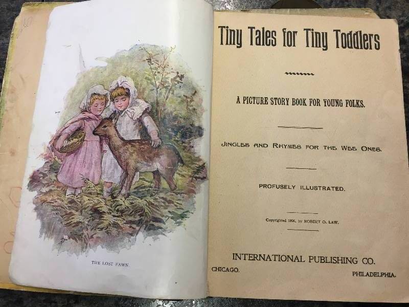 lot 163 image: Antique Book Tiny Tales For Tiy Toddlers