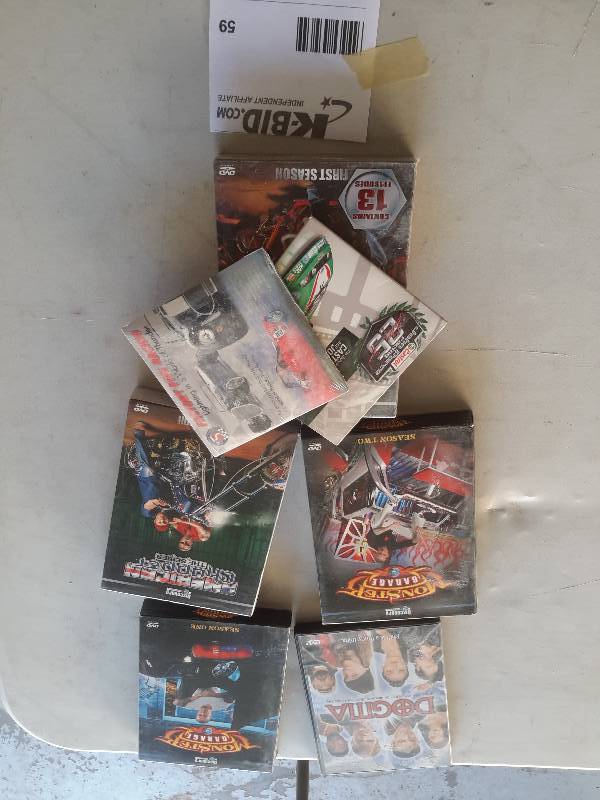 Monster Garage, Dogita, American Chopper and other DVDs as pictured