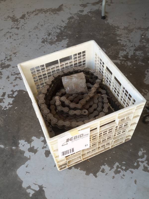 basket of heavy chain link.. Possibly for project