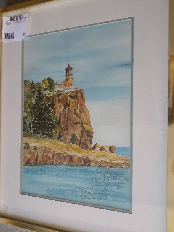 Original, Split Rock lighthouse painting