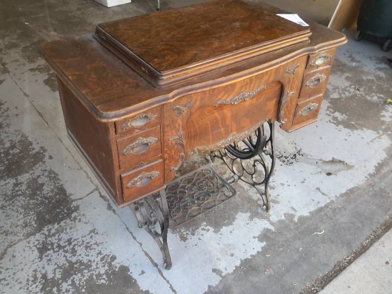 Franklin, Treadle sewing machine.. Didn�t test, but seems operational