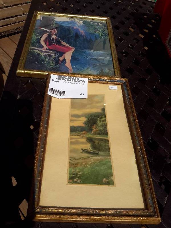 2 nicely framed pictures