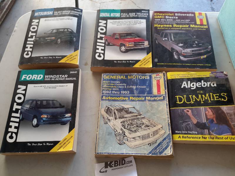 5, auto repair manuals Algebra for dummies book