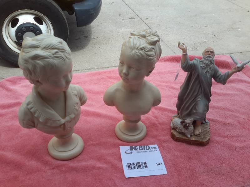 2 Houdon sculptures and