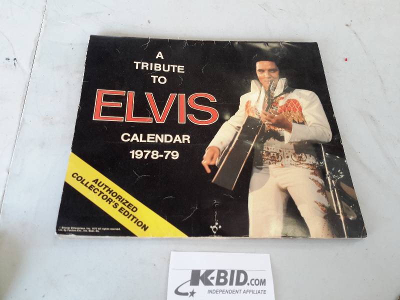 Tribute to Elvis Calendar.. 1979-1978