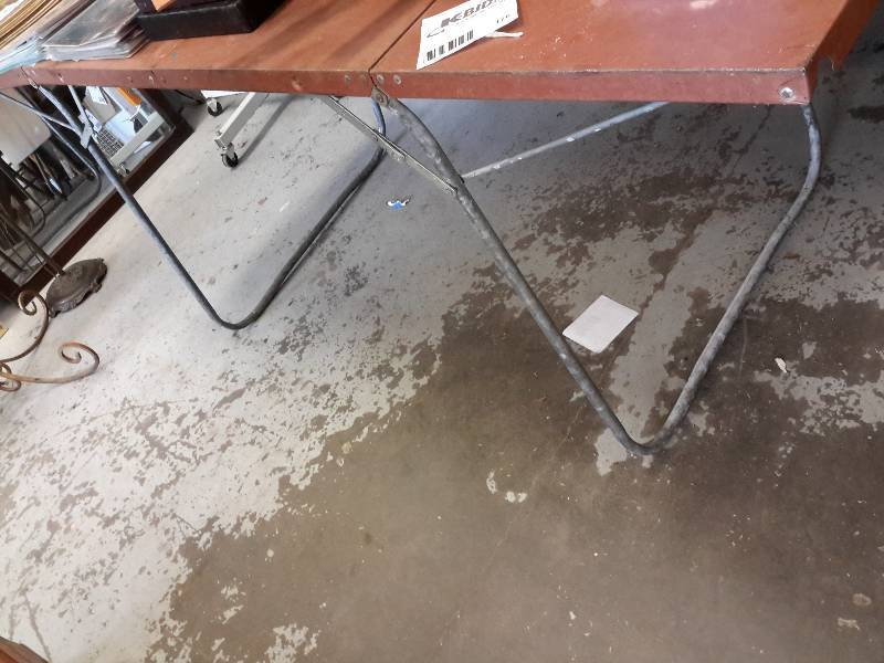 3 metal Folding tables..