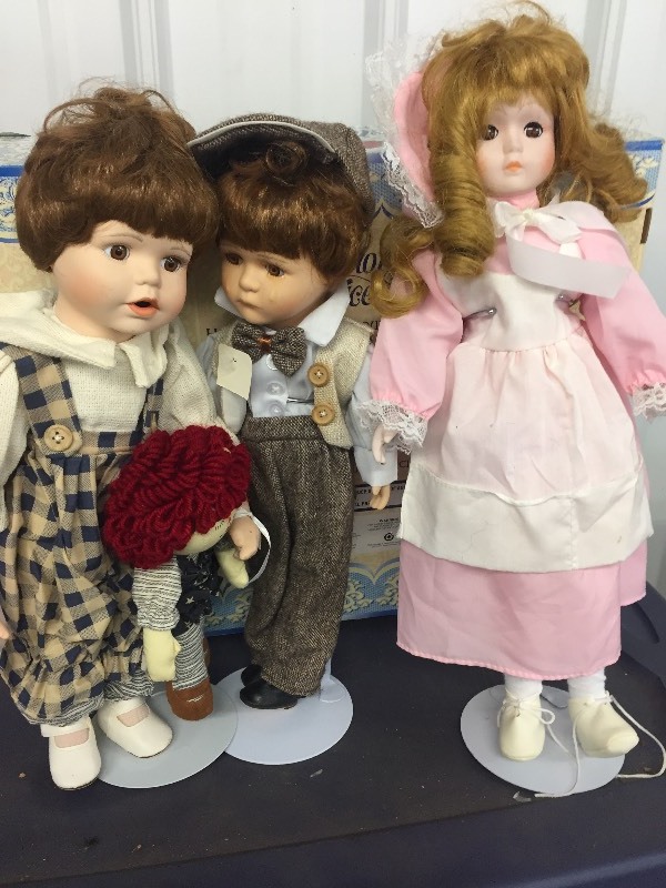 3 - PORCELAIN DOLLS