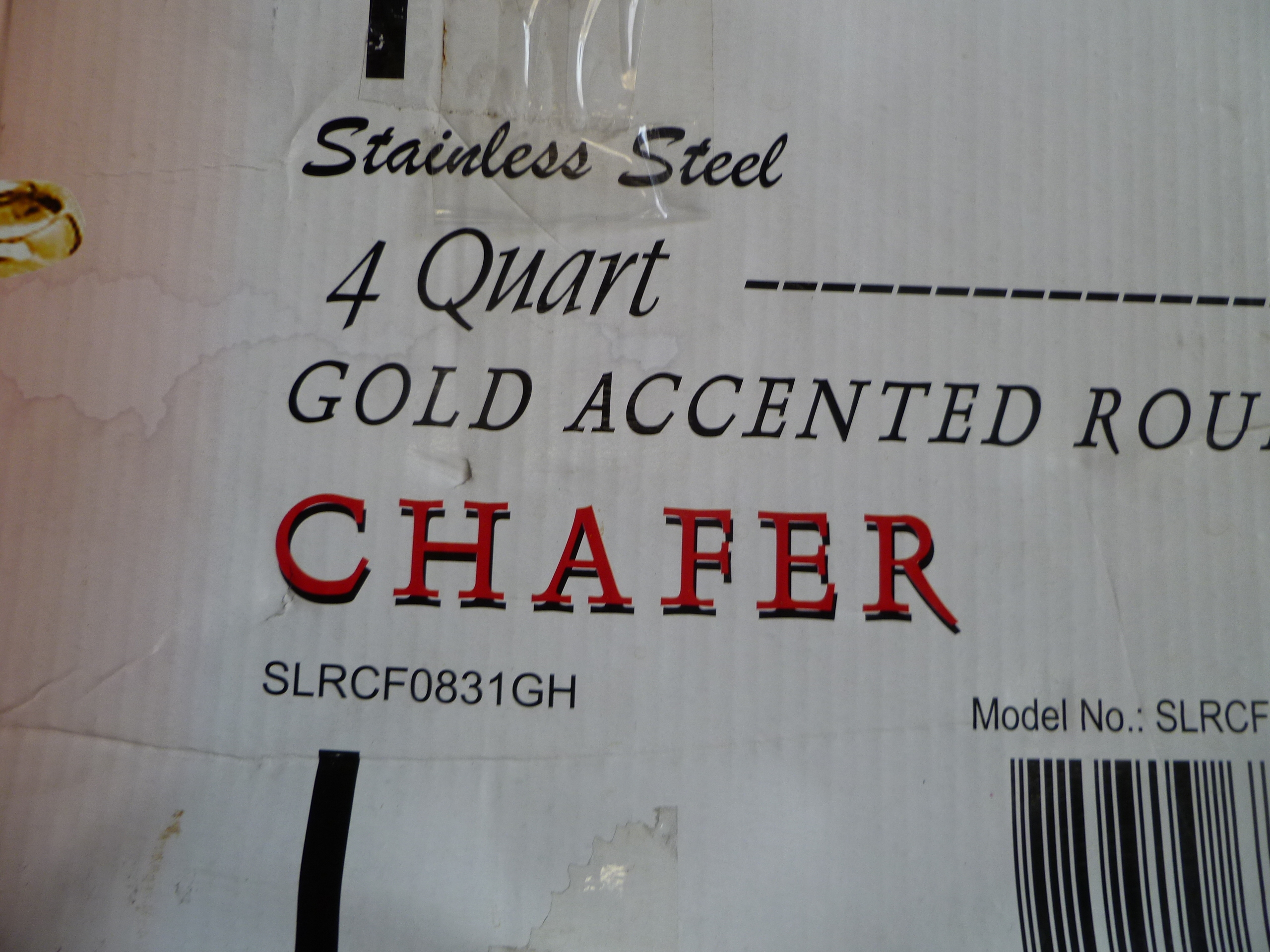 lot 12 image: Stainless Steel 4 Quart  Round Chafer