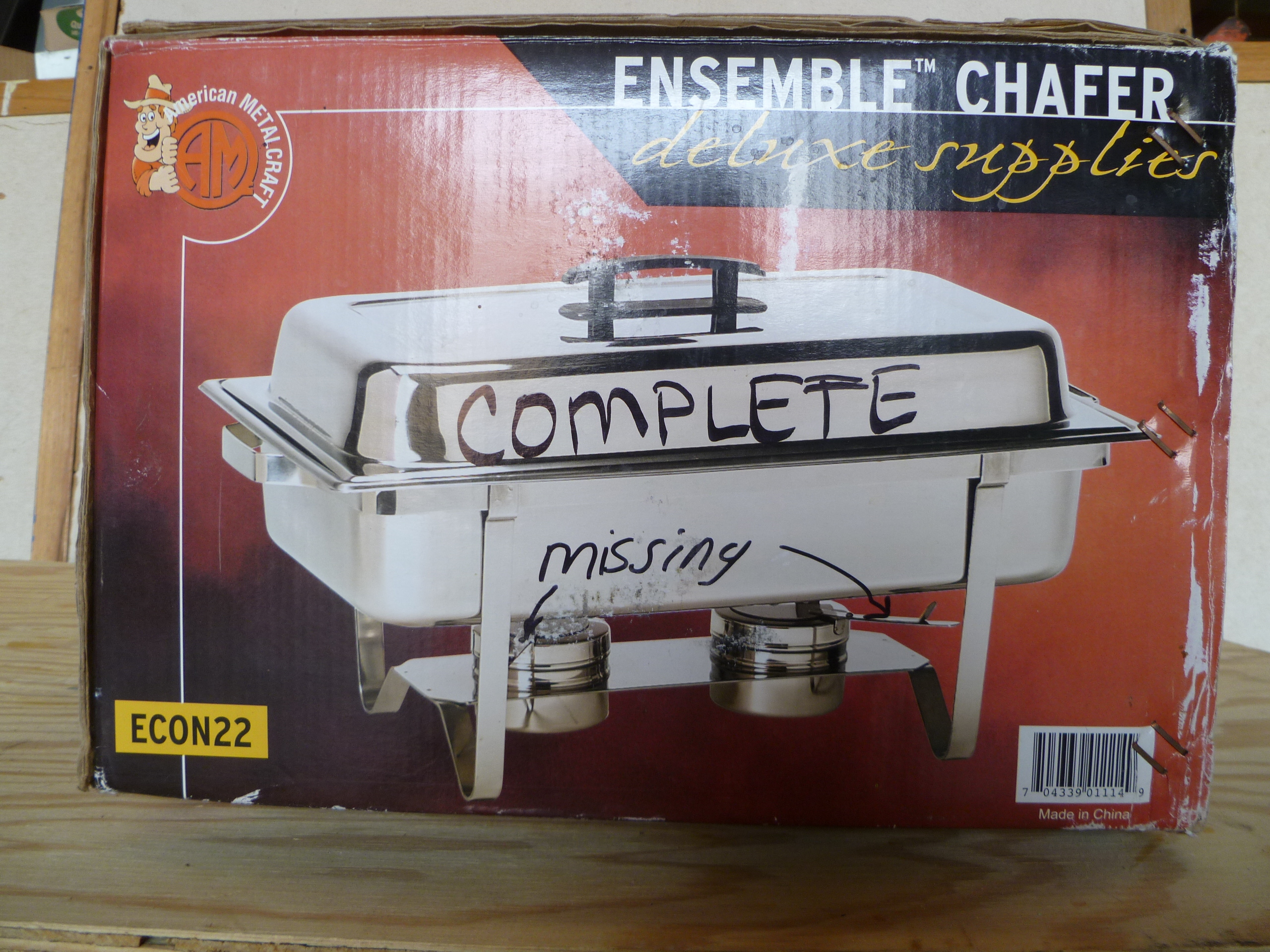 lot 15 image: 8 Quart Stainless Steel Chafer