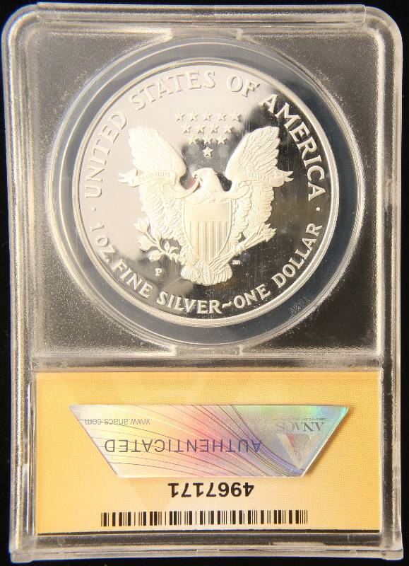 1994-P PROOF AMERICAN SILVER EAGLE PF69DCAM ANACS KEY DATE