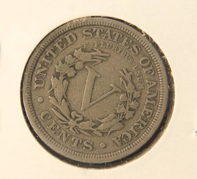 1910 US LIBERTY V NICKEL FINE