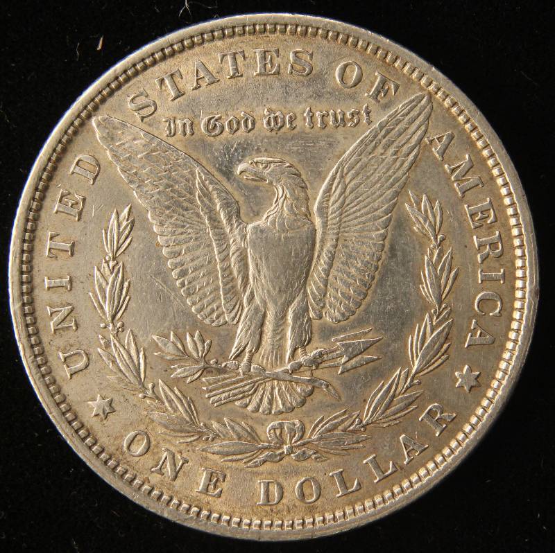 1880 MORGAN SILVER DOLLAR AU