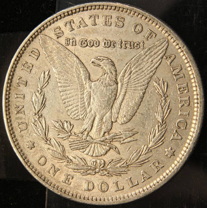 1879 MORGAN SILVER DOLLAR AU50