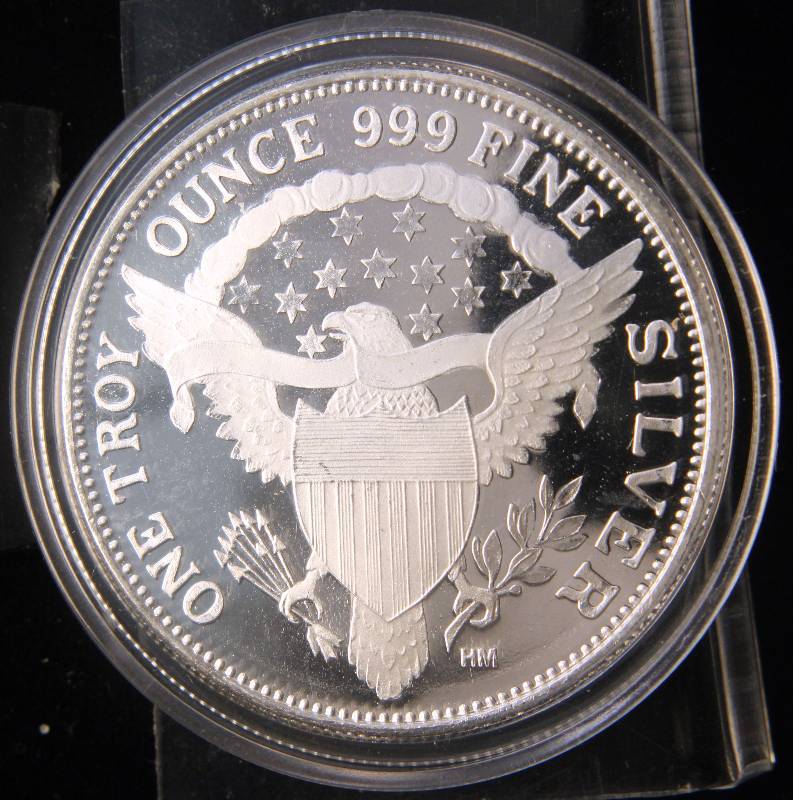 1 TROY OZ. .999 FINE SILVER 1964 KENNEDY DESIGN IN AIRTITE