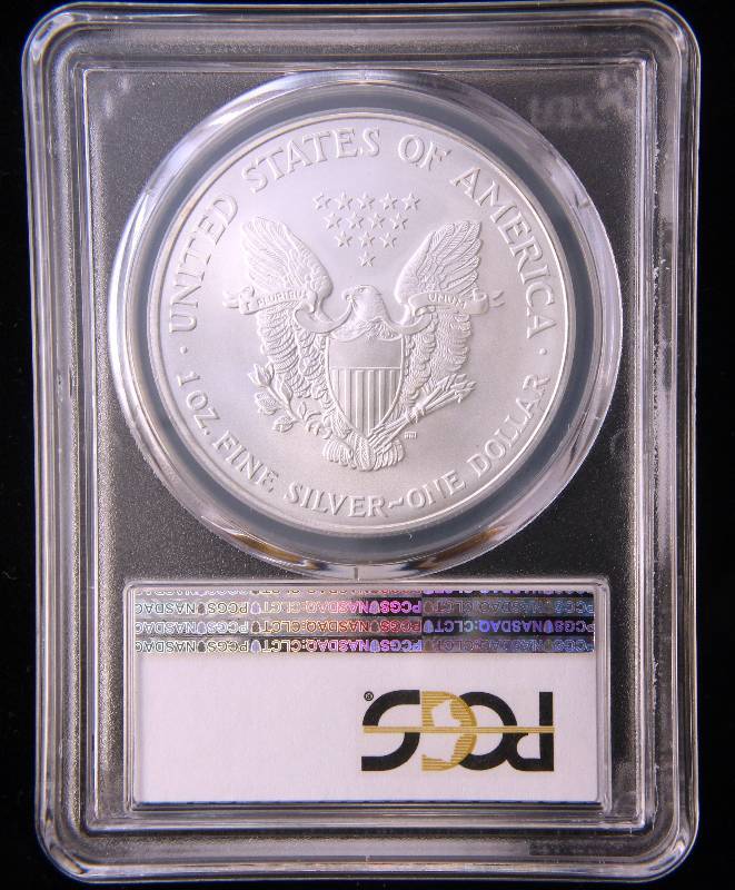 2005 AMERICAN SILVER EAGLE 1 TROY OZ. .999 FINE SILVER MS69 PCGS
