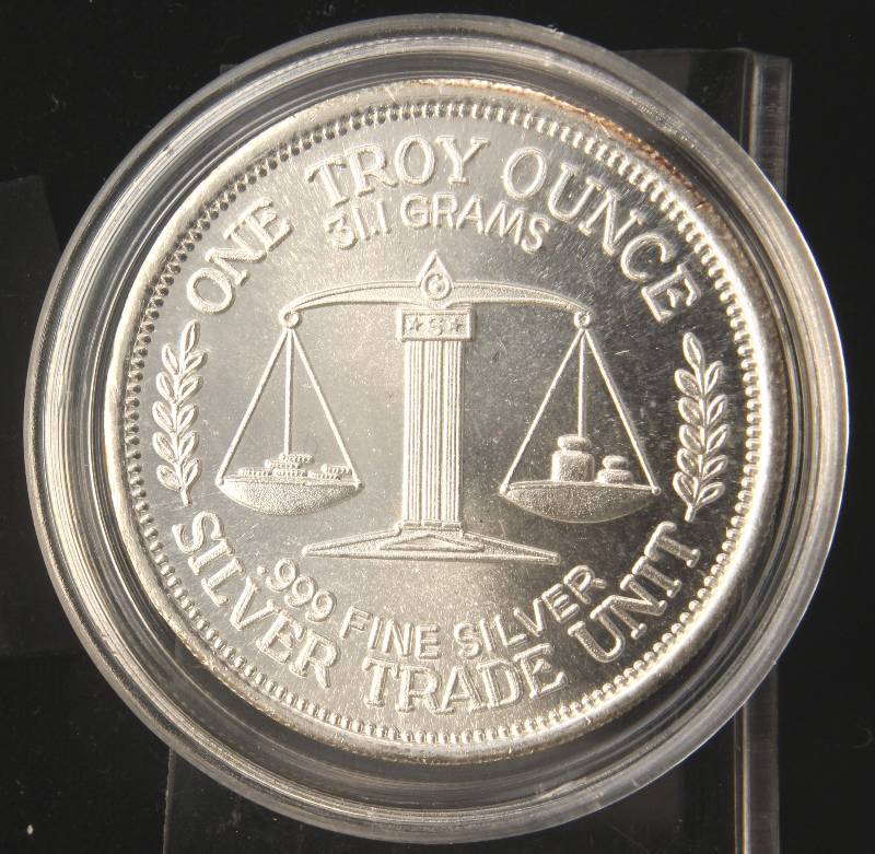 1 TROY OZ. .999 FINE SILVER MORGAN DOLLAR DESIGN IN AIRTITE
