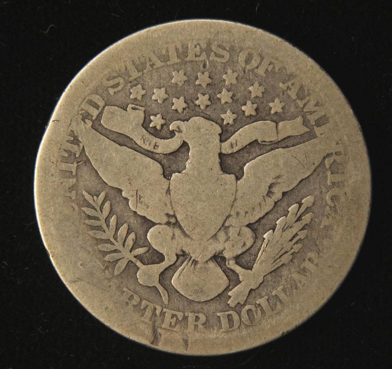 1901-P BARBER SILVER QUARTER