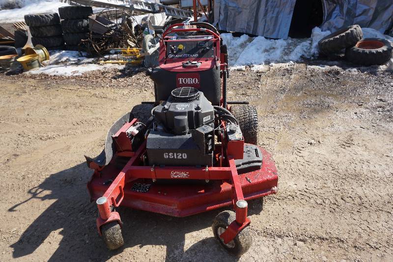 lot 14 image: Toro Grand Stand Commercial Ride On Lawn Mower