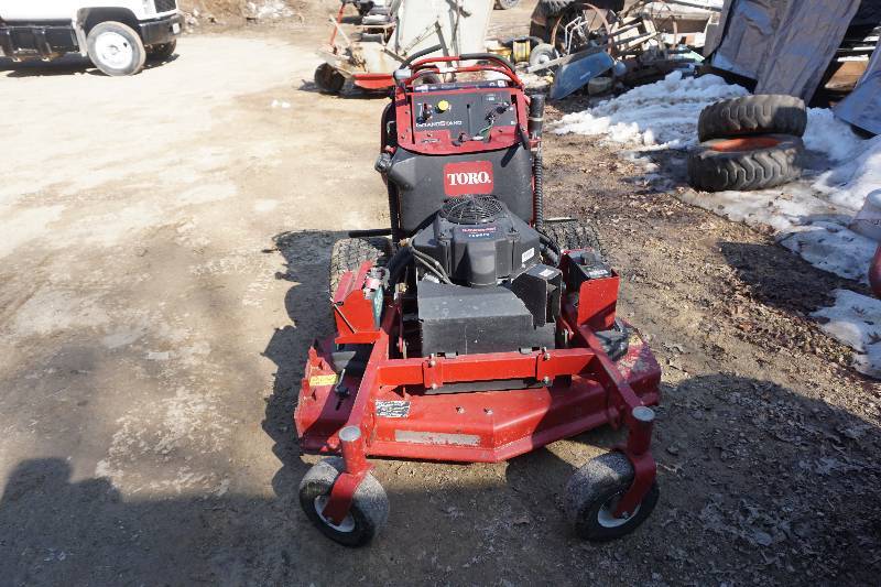 lot 15 image: Toro Grand Stand Commercial Ride On Lawn Mower