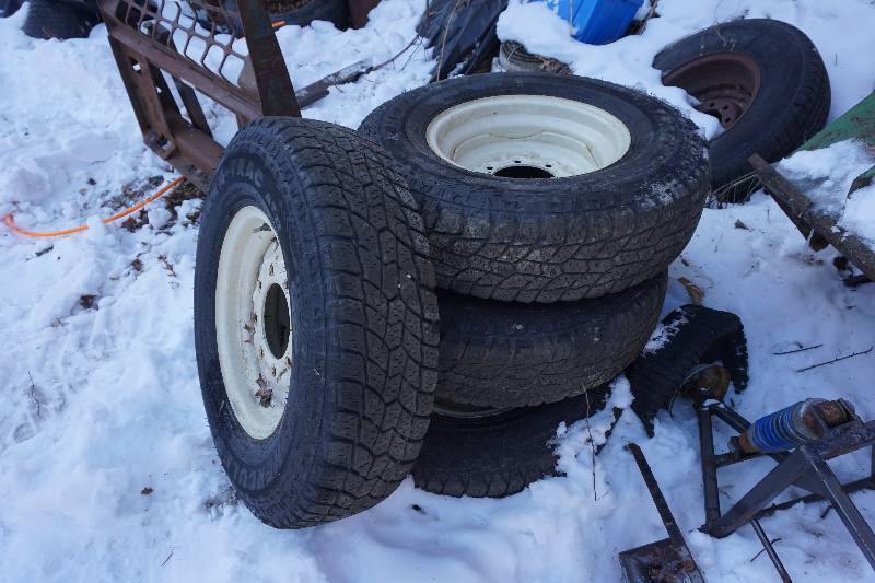 lot 20 image: Set of - 4  Hercules Terra Trac ATII Skid Loader Tires and Rims