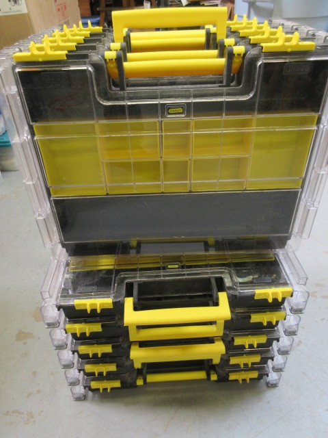 lot 738 image: STANLEY PARTS STORAGE CASES