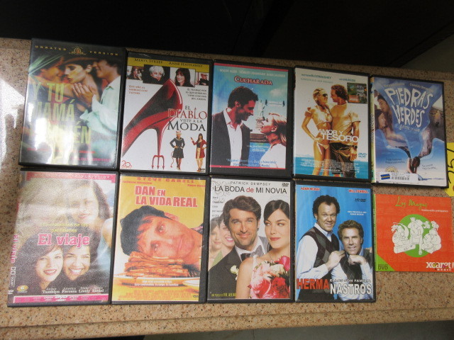 lot 757 image: 10 SPANISH MOVIE DVDS