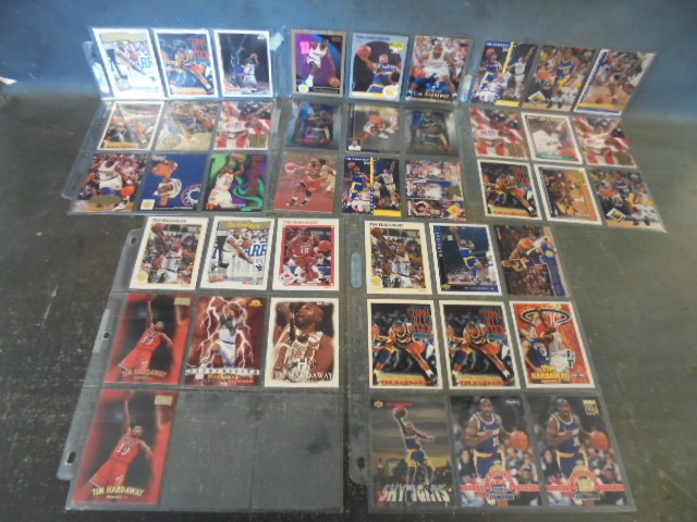 lot 39 image: Tim Hardaway Basketball Cards with Rookies