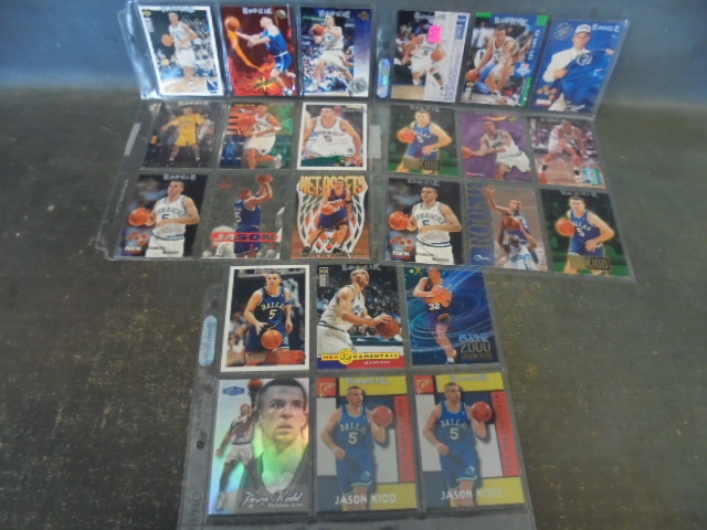 lot 40 image: Jason Kidd Basketball Cards with Rookies