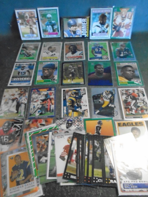 lot 70 image: 50 NFL Star Wide Receiver Football Cards