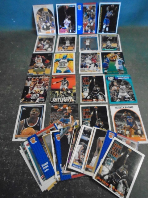 lot 76 image: 50 Patrick Ewing Basketball Cards