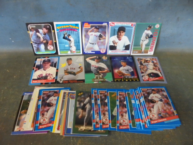 lot 56 image: Roger Clemens Baseball Cards
