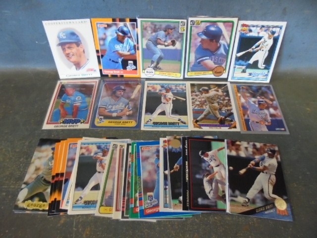 lot 57 image: George Brett Baseball Cards