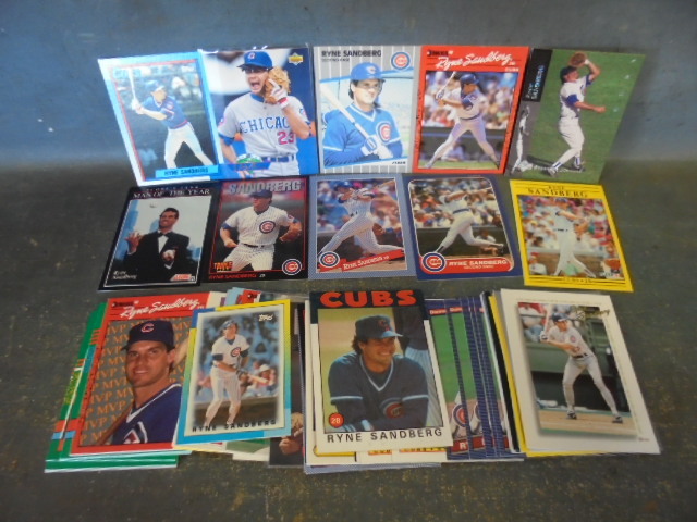 lot 60 image: Ryne Sandberg Baseball Cards